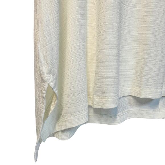 Soft Surroundings Cream 3/4 Sleeve Tunic with Back Zipper Size PXL - Picture 3 of 8